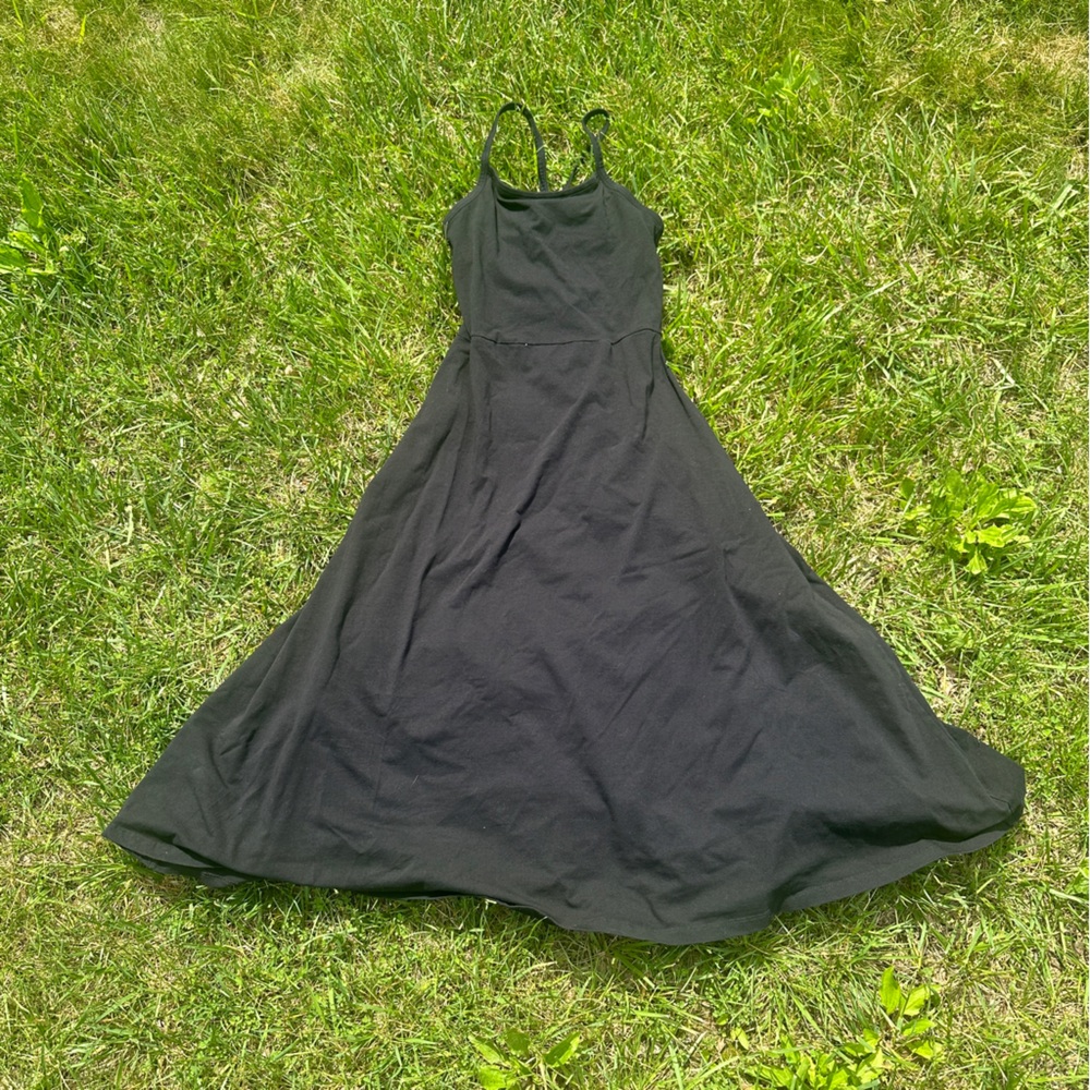 Pact Black Midi Dress